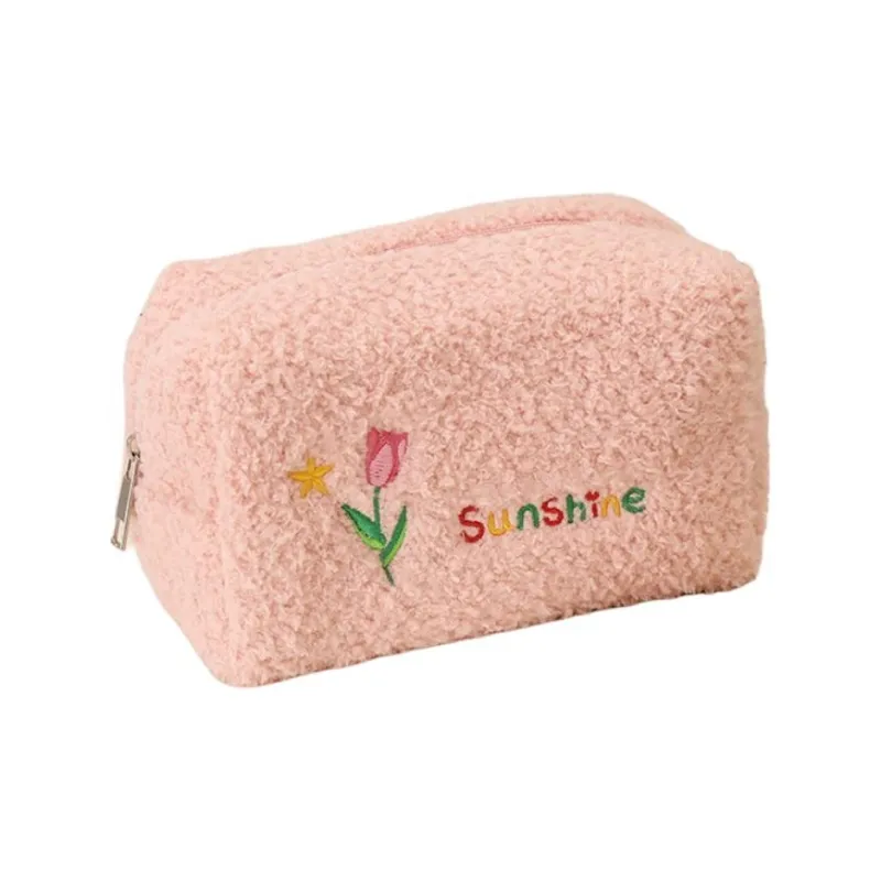 ZHIYIN Refreshing Floral Portable Skincare Storage Bag For Women's, Large Capacity Travel Storage Bag Make up Tools-2