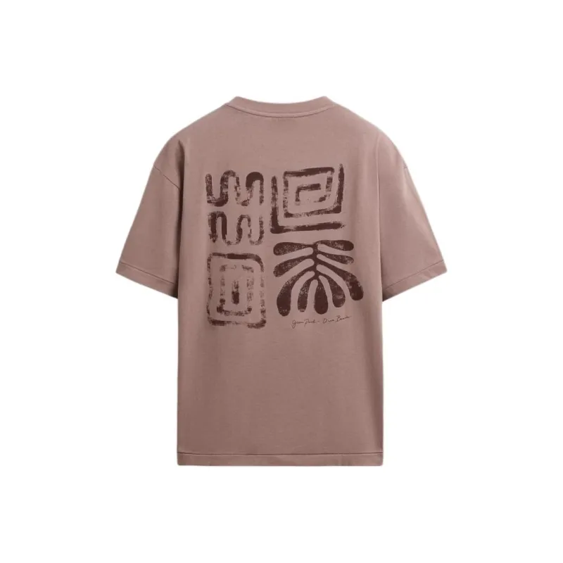 ZARA T Shirts Men Light Peach Pink-1
