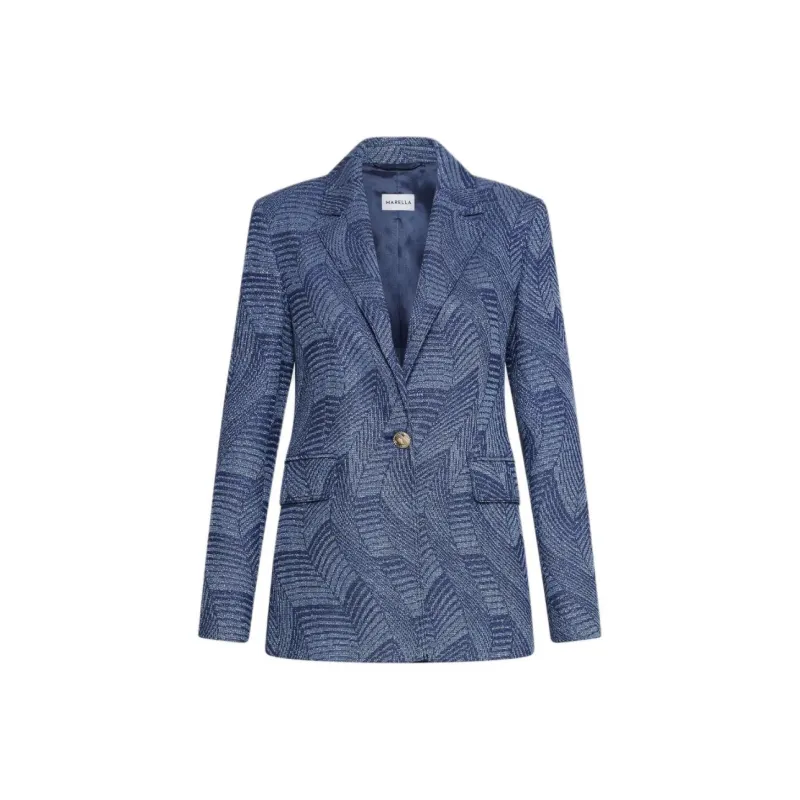 Marella Business Suit Women's Gray Blue-0