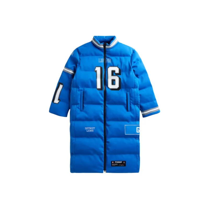 Off Season X Nfl Jared Goff Detroit Lions Player Puffer Long Coat-0