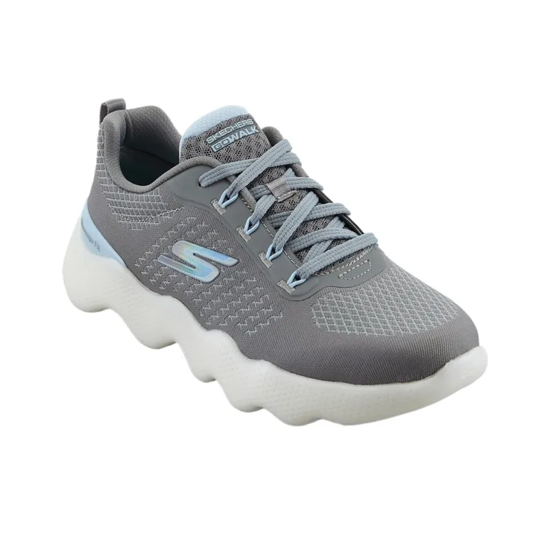 Skechers Go Walk Massage Fit Low Top Casual Shoes Women's Gray-2