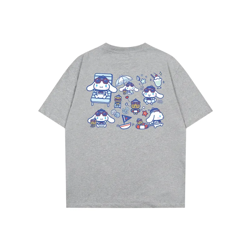 Sanrio Yugui Dog T Shirt Unisex White, Black-12