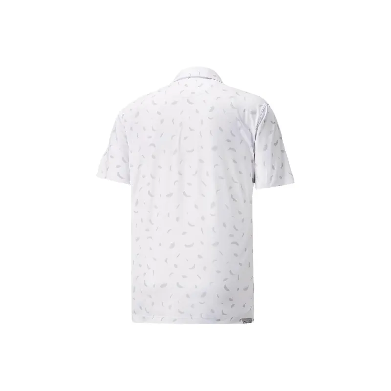 PUMA Cloudspun Feathers Polo Shirt Men's White-1