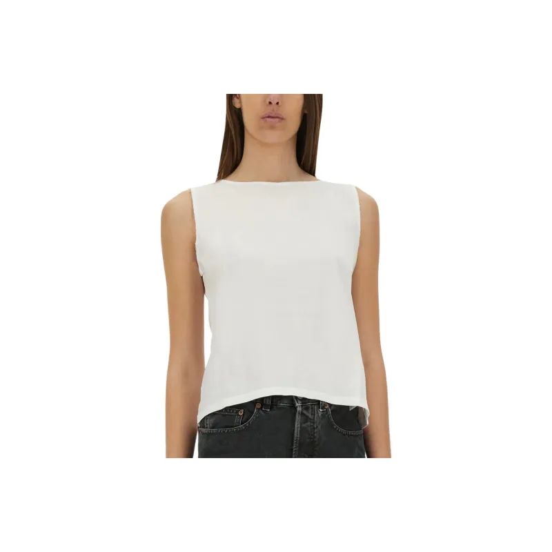 MM6 Maison Margiela SS25 Tank Top Women's White-2