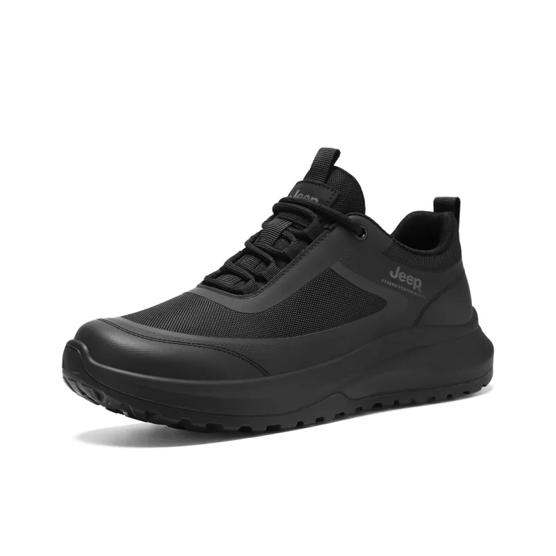 Jeep Low Top Outdoor Shoes Men's Black-1