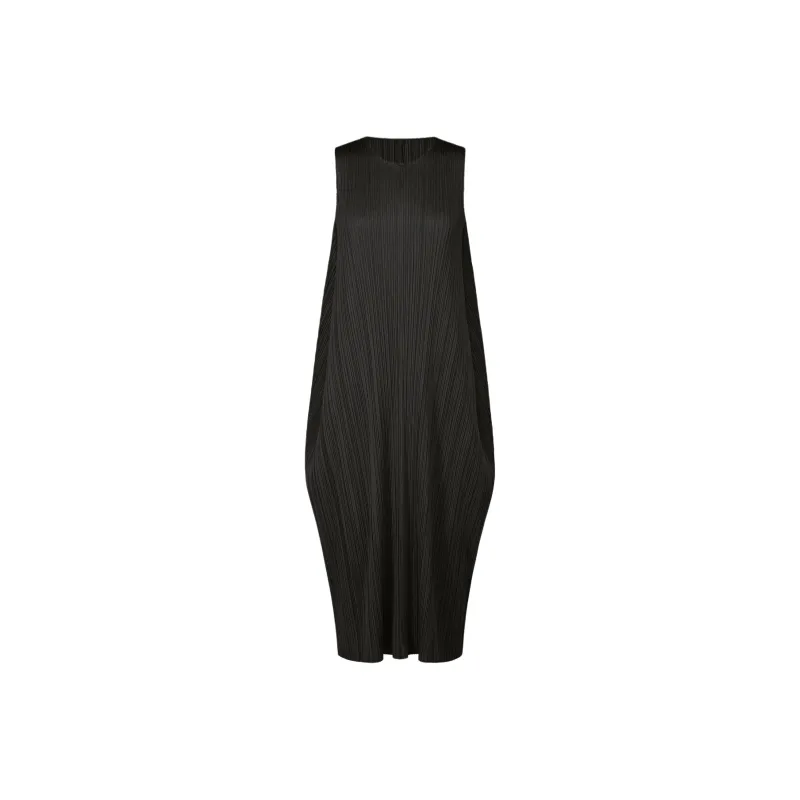 PLEATS PLEASE ISSEY MIYAKE Sleeveless Dress Women's Black-0
