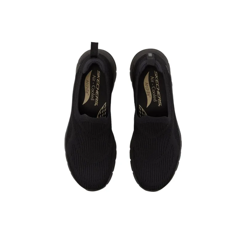 Skechers ARCH FIT VISTA Low Top Casual Shoes Women's Black-4