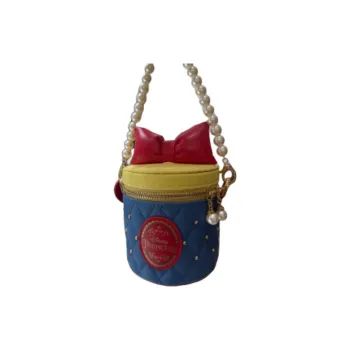 Disney Polyester Bucket Bag, Shoulder Bag Women's Blue & Red & Yellow