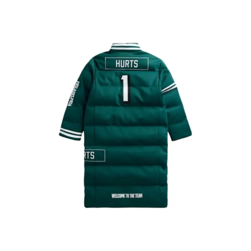 Off Season X Nfl Jalen Hurts Philadelphia Eagles Player Puffer Long Coat-1