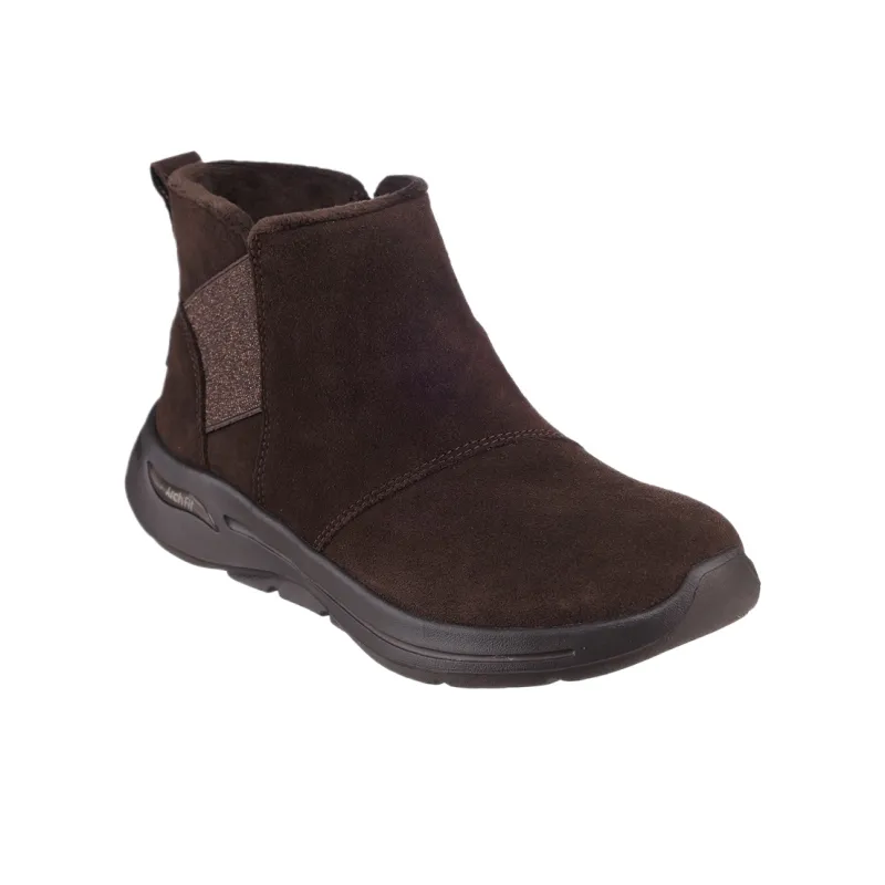 Skechers Go Walk Arch Fit Ankle Boots Women's Brown-2