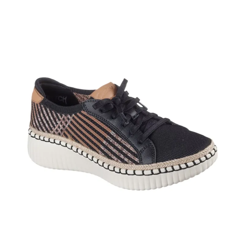 Skechers Wilshire Blvd Low Top Casual Shoes Women's Brown Black-3