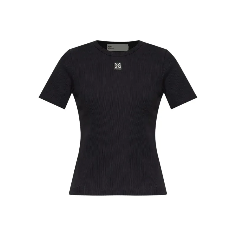 TORY BURCH Logo patch T shirt-0