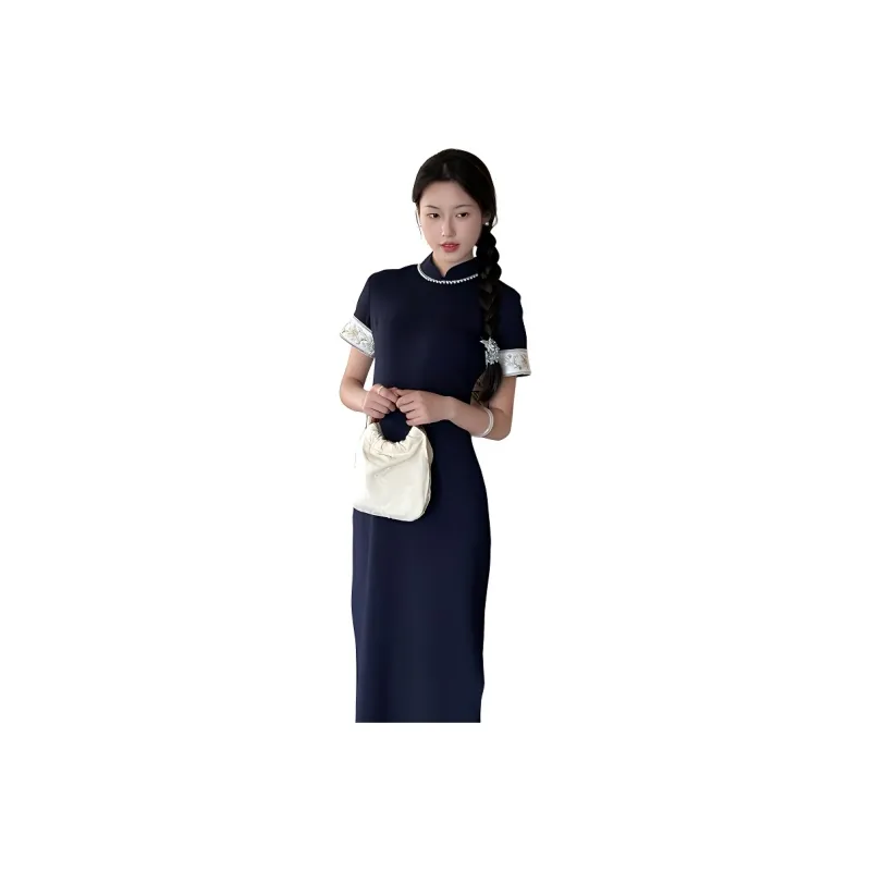 EFCR Cheongsams Women's Dark Blue-0