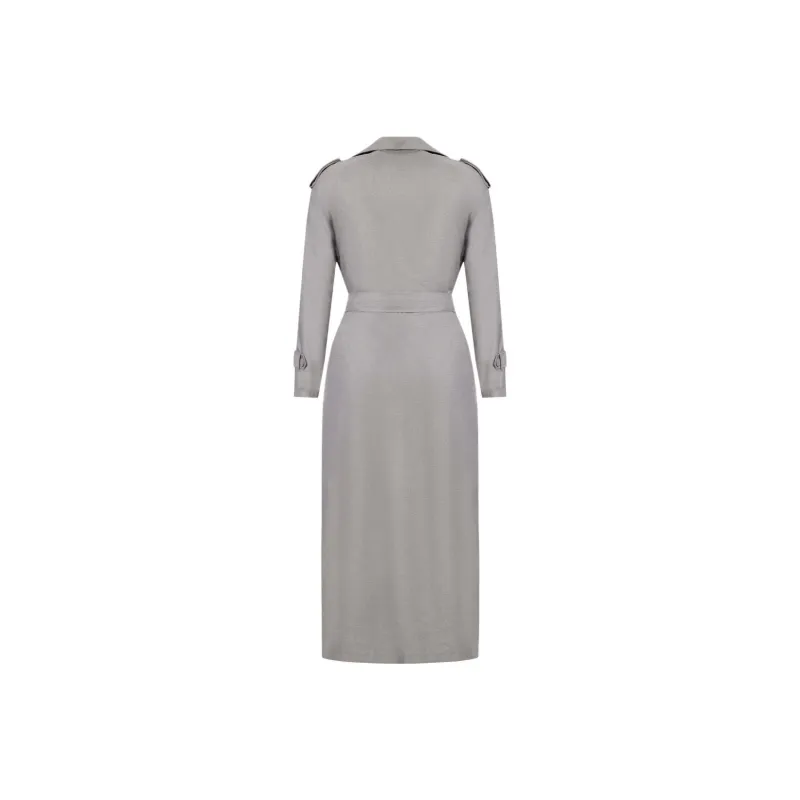 Lioness Trench Coats Women's Gray-1