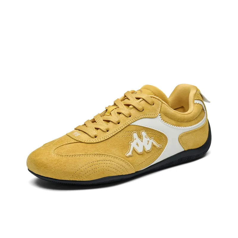Kappa Back to Back Wear resistant And Lightweight Low Top Skateboard Shoes Unisex Ceylon Yellow White-2