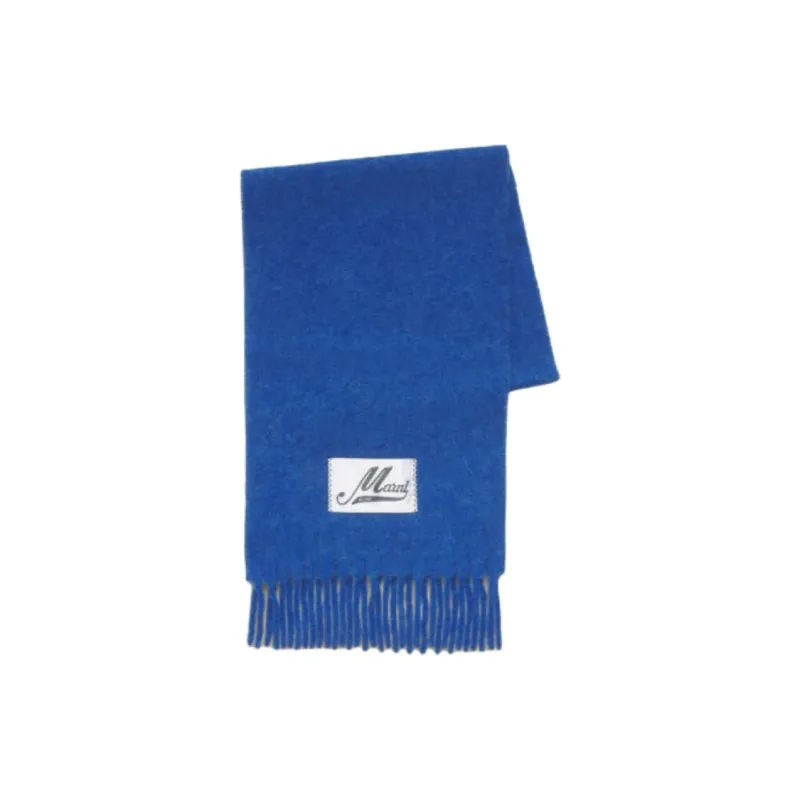 MARNI Alpaca, Polyamide Knit Scarves Men's Blue-0