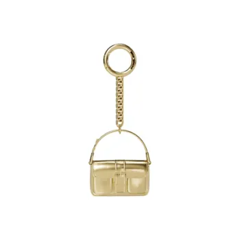 MICHAEL KORS Colby Buckle Ring Tightened Bag Accessory Women's Gold