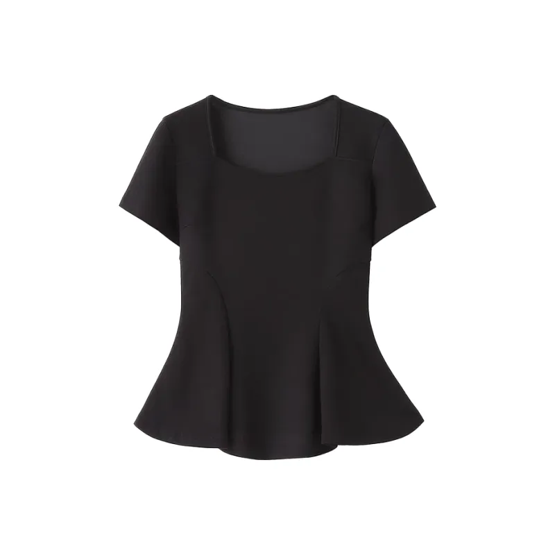 SYEEE WITH U T Shirts Women's Black-0