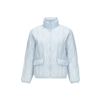 Skechers Down Jackets Women's Sky Light Blue 0400