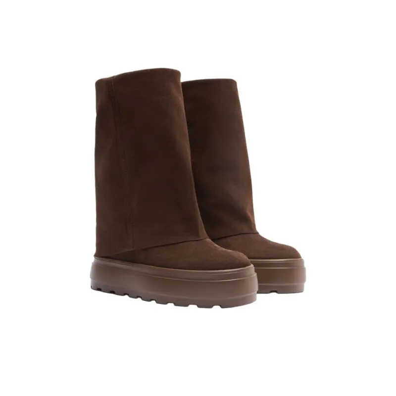 Casadei Ankle Boots 8cm Women's Dark Brown-2