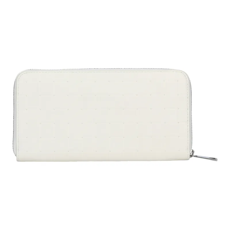 Bottega Veneta Calfskin Clutch Wallet Men's White-2