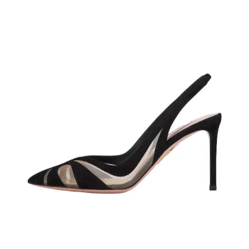 AQUAZZURA Lune Sling Slim Heel High Heels 8.5cm Women's Black