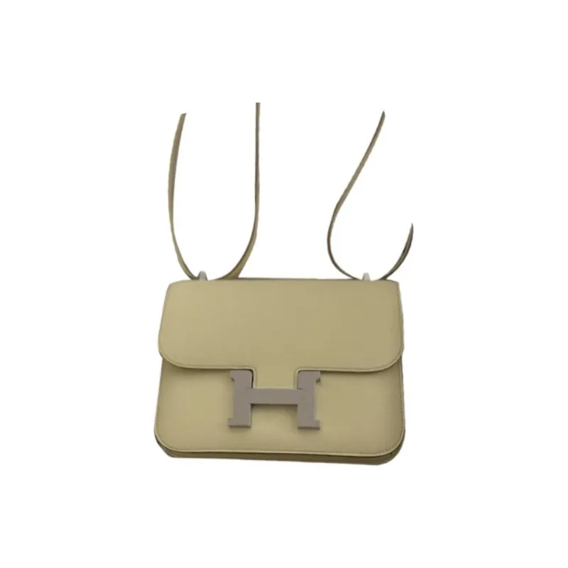 HERMES Constance Epsom Leather Crossbody Bags Mini Women's Milton Yellow-1