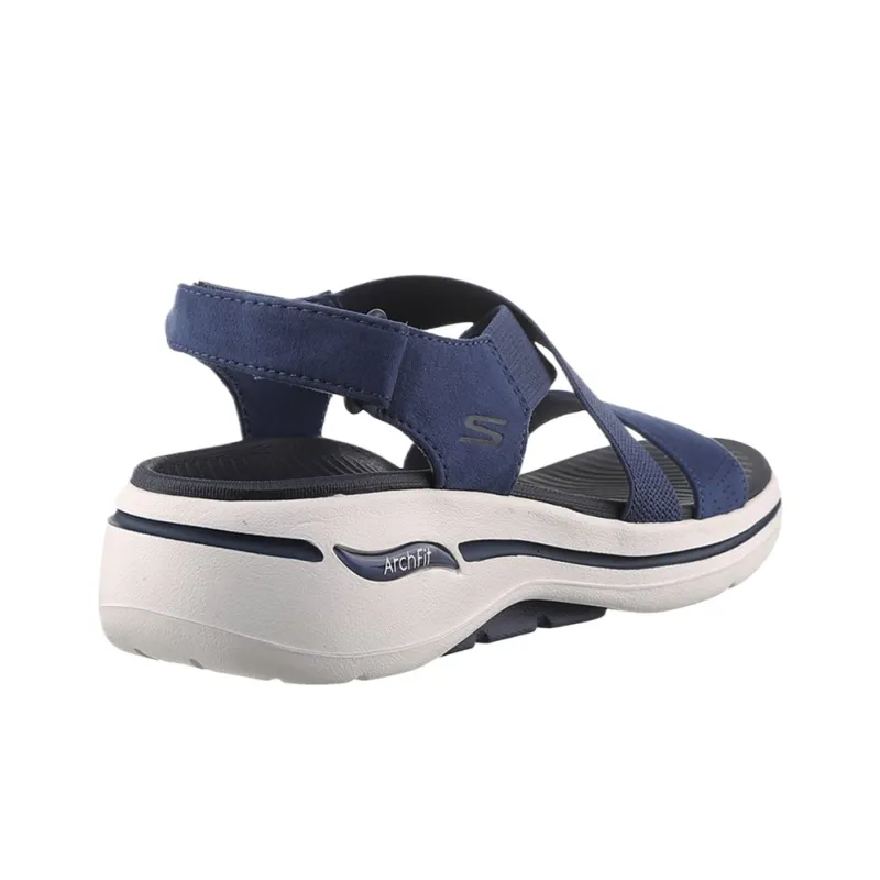 Skechers Go Walk Arch Fit Beach Sandals Women's Navy Blue-4