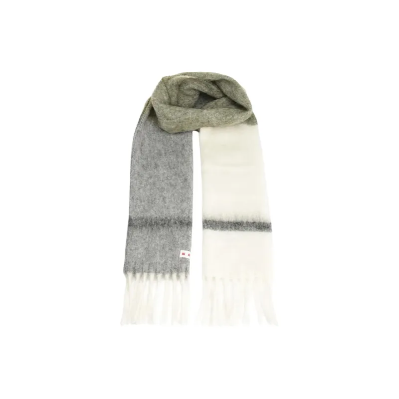 MARNI Fabric Knit Scarves Women's Gray-0
