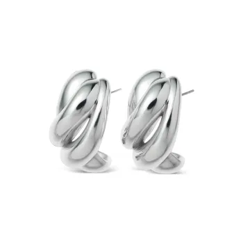 Roxanne Assoulin Sculptural Spiral Hoop Earrings
