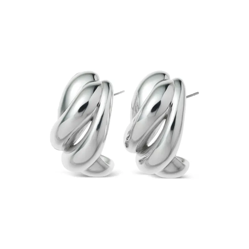 Roxanne Assoulin Sculptural Spiral Hoop Earrings-0