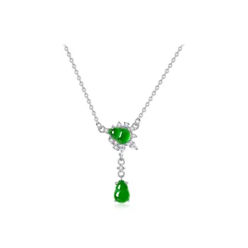 Long Fu Glutinous Jade Necklaces Women's