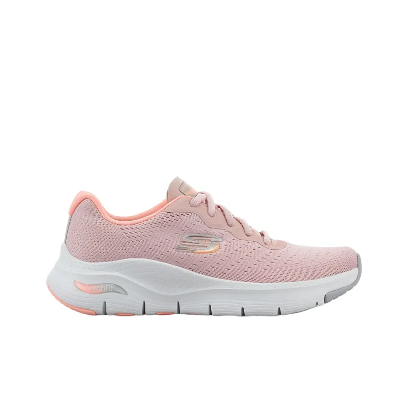 Skechers ArchFit Low Top Casual Shoes Women's Pink-1