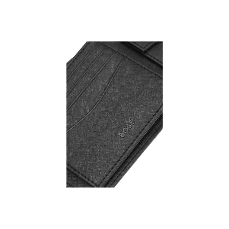 HUGO BOSS Leather Wallet Men's Black-3