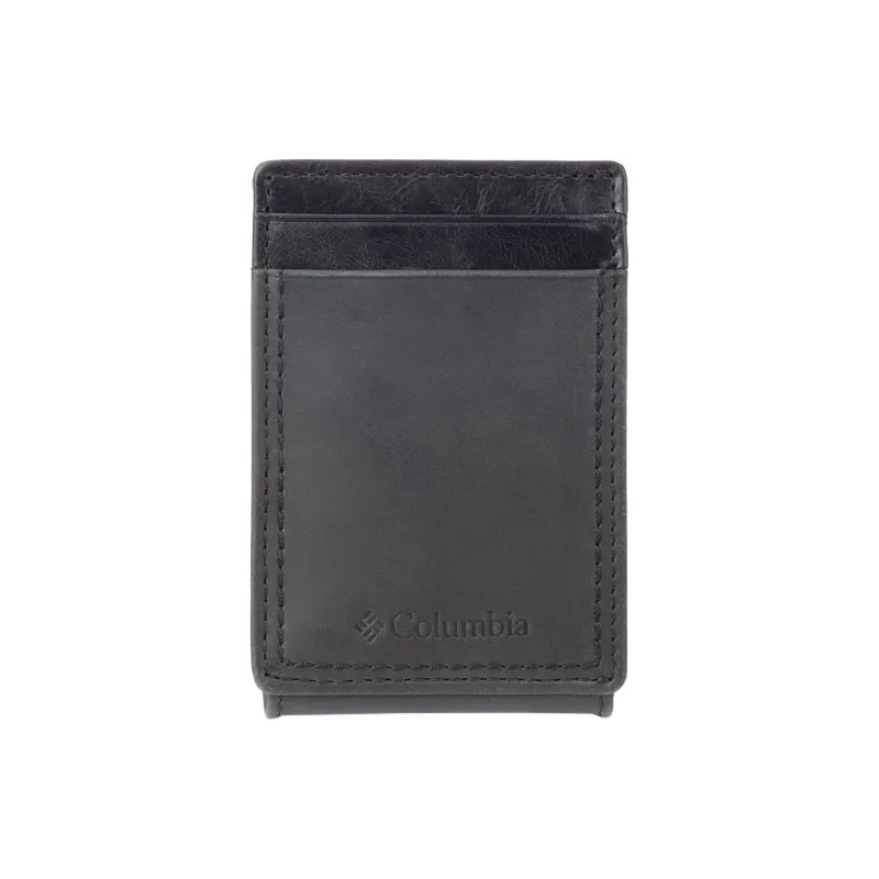 Columbia Genuine Leather Card Holder Men's Black-0