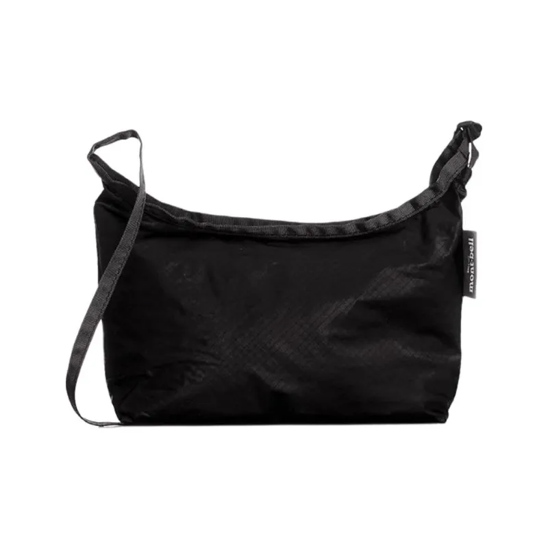 MONTBELL Nylon Crossbody Bag, Shoulder Bag Small Size Unisex Black-1