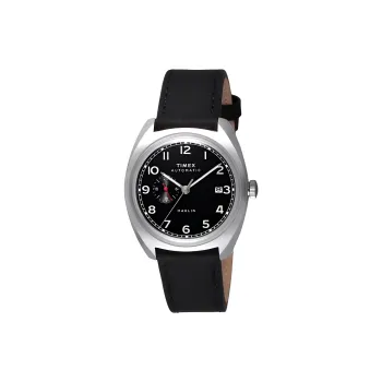TIMEX Wrist Watch Automatic Mechanical Movement Leather Strap 39mm Black Dial Men's Watches