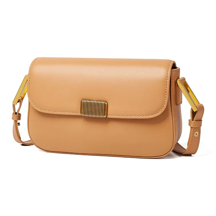 AOKANG Cow Leather Shoulder Bag Small Size Women's Elegant White/Classic Black/Pumpkin/Tale Green/Energetic Pink-8