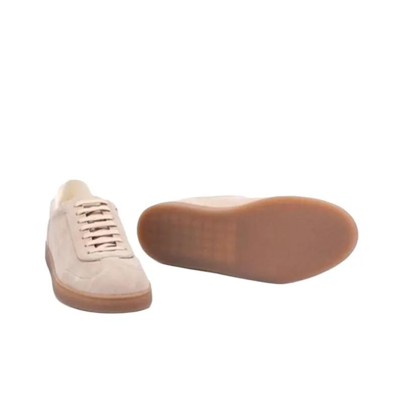Brunello Cucinelli Low Top Skateboard Shoes Men's Beige-5