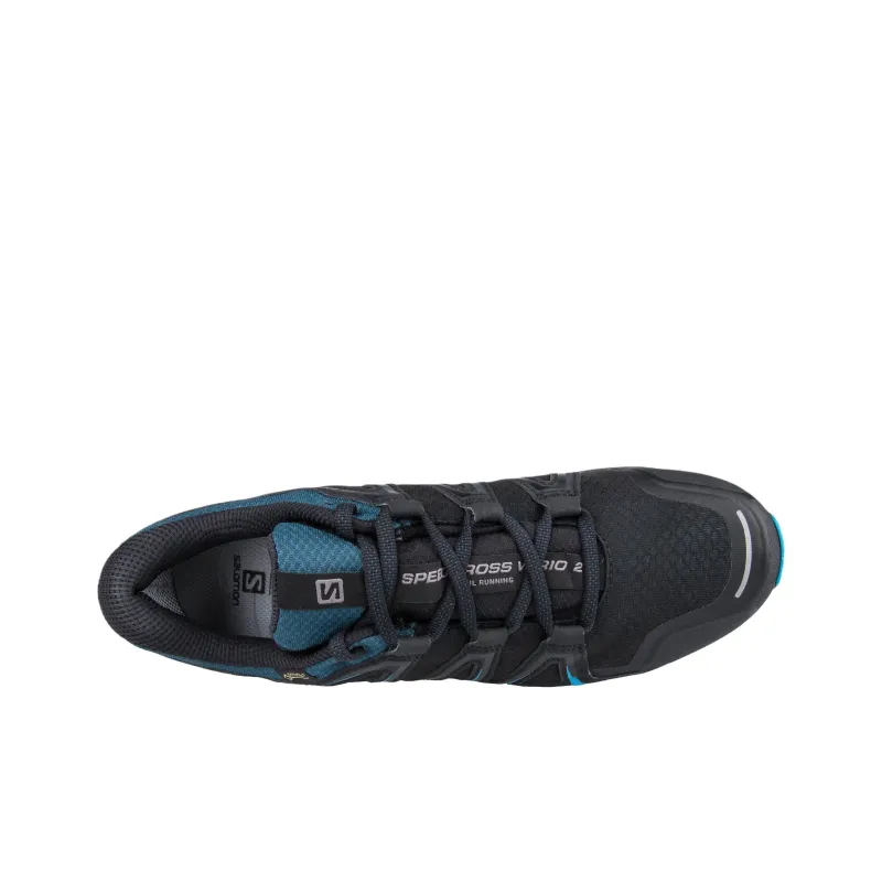 SALOMON Speedcross Vario 2 Abrasion Resistant Low Top Trail Running Shoes Men's Black-3