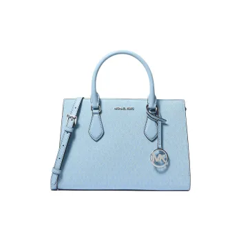MICHAEL KORS Sheila Canvas Shoulder Bag, Crossbody Bag, Handbag Medium Size Women's Sky Blue