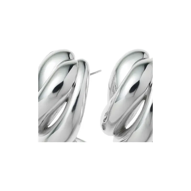 Roxanne Assoulin Sculptural Spiral Hoop Earrings-2