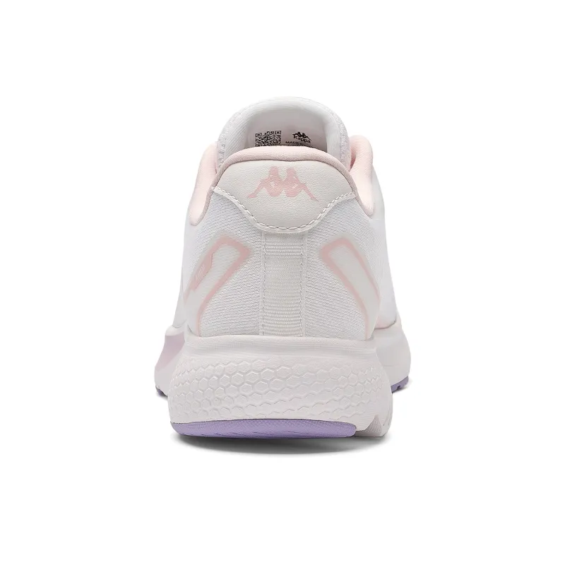 Kappa Cushioning Abrasion Resistant Breathable Low Top Running Shoes Women's White Purple-4