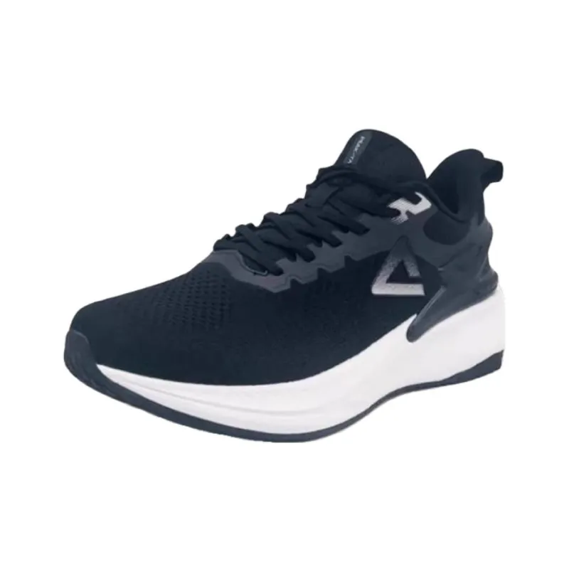 PEAK State Pole 6.0 Cushioning Breathable Low Top Running Shoes Women's Black White-2