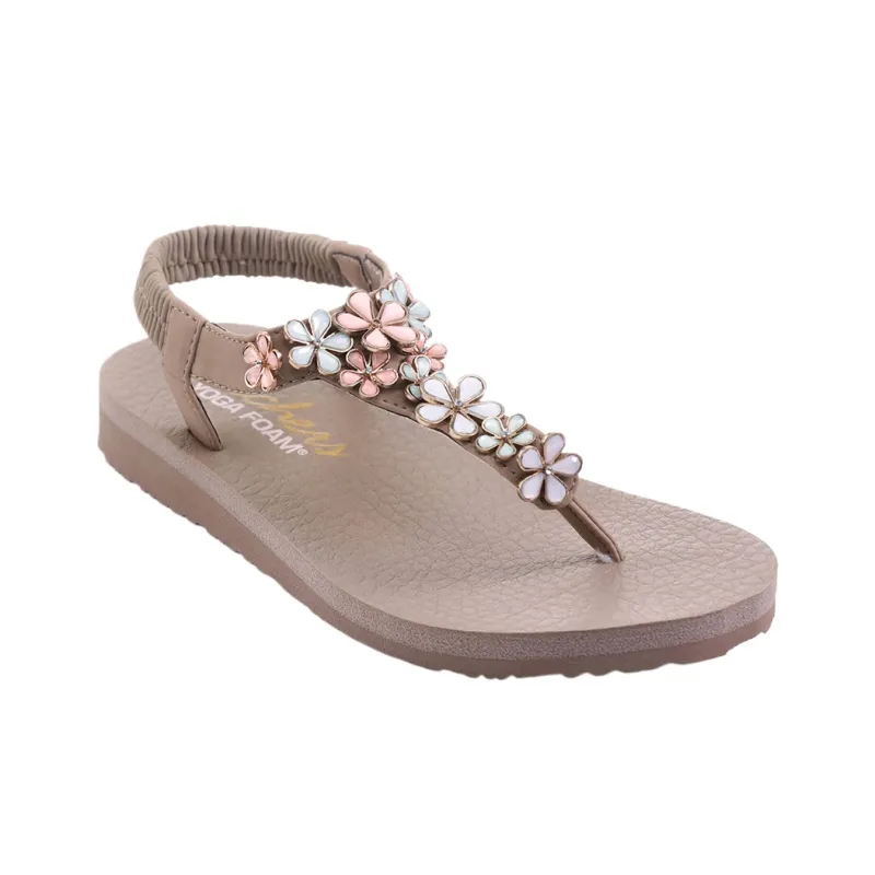 Skechers Meditation One Strap Sandals Women's Brown-2