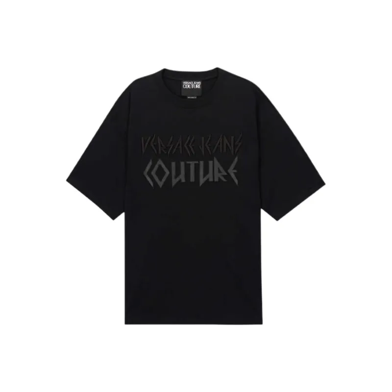 VERSACE JEANS COUTURE Logo embroidered T shirt-0