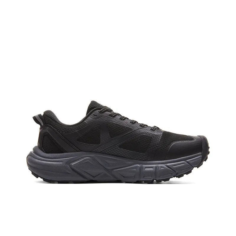 PEAK Cushioning, Slip Resistant, Rebound Low Top Running Shoes Men's Black Magnet Gray-1