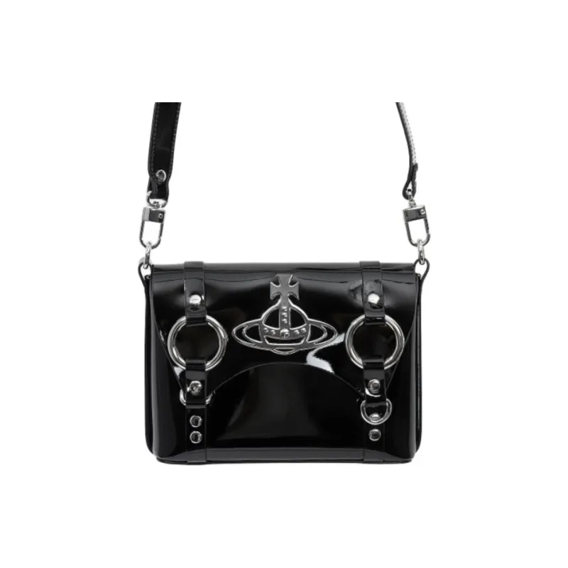Vivienne Westwood Leather Shoulder Bag Women's Black-1