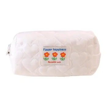 ZHIYIN Cute Refreshing Heart Large Capacity Portable Travel Skincare Storage Bag For Women's Make up Tools