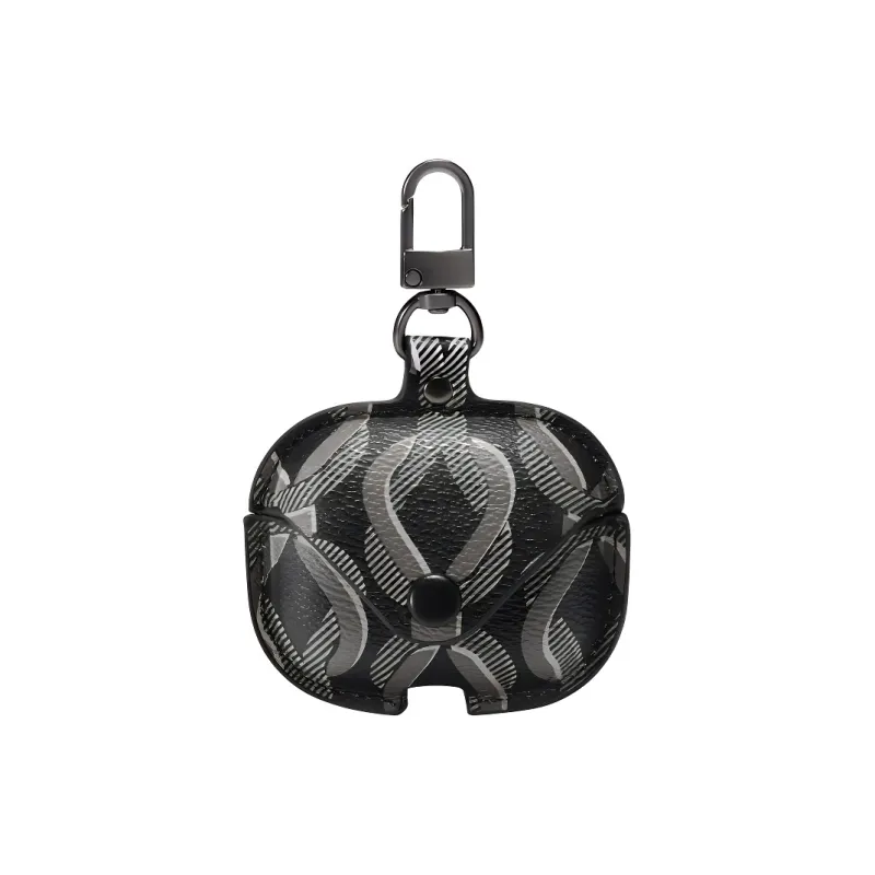 Simedin PVC Synthetic Leather Earphone Case Mini Unisex Black-0